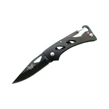 A1103b Siyah Kamp Çakı 15 Cm - Kancalı Metal Saplı