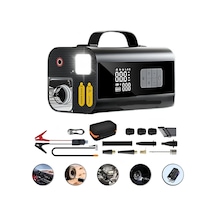 Harvox Hv001 Jump Starter Süpürgeli Akü Takviye Cihazı 10 İn 1 12000 Mah Kompresörlü Powerbank