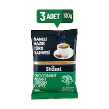 Shazel Naneli Hazır Türk Kahvesi 100 GR X 3 Adet