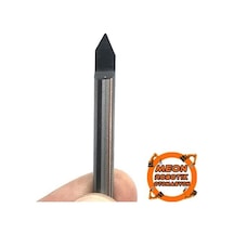Yazı Yazma Pantograf Karbür Cnc Freze Ucu 6x0.5x57 Mm