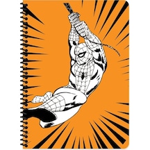 Marvel Seri2 20x28 80 Yp. Çizgili Karton Kapak Spiralli Defter