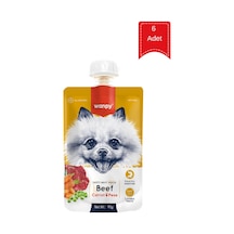 Wanpy Sığır Etli Ve Havuçlu Ezme Köpek Ödül Maması 90 Gr X 6 Adet