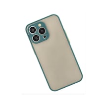 Apple iPhone Uyumlu  15 Pro Max Kılıf Montreal Silikon Kapak -  Yeşil