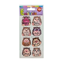Puffy Stickers Kirpi Farklı Renk Ve Desen Seçenekleri