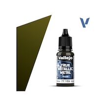 Vallejo 77159 18 Ml. Aged Metal, Shade, True Metallic Metal Tmm Serisi Model Boyası Renkli