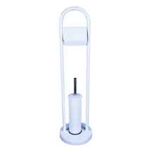 Maxiflow Klozet Fırça & Kağıtlık Ayaklı Set 80cm Beyaz Diğer