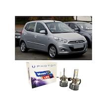 Hyundai İ10 Uzun + Kısa Far Ampulü H4 Mono Yeni Seri Beyaz 2007-2013