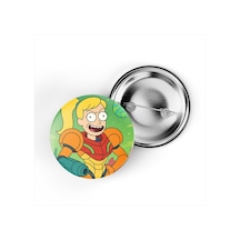 Samus Aran - 44 Mm İğneli Çanta Rozeti - 5 Adet Diğer