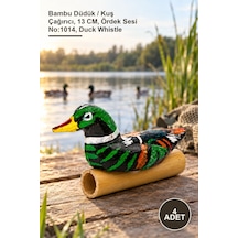 4 Adet Bambu Ördek Sesi Bambu Düdük / Kuş Çağırıcı, 13 Cm, Ördek Sesi No:1014, Duck Whistle
