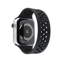 Watch 38mm Ayarlı Delikli Silikon Kordon - Siyah-siyah Diğer