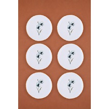 Tabak Evi Porselen Azelya Pasta Tabağı 19,50cm Aly3 6 Kişilik 6 Parça Çok Renkli