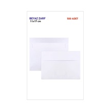 Hsn Davetiye Zarfı 500 Adet 11,4x16,2 Cm