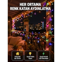 5 Metre Şeffaf Kablo Led Peri Işığı 50 Ampullü Dekoratif Led Yeni Nesil - Lisinya