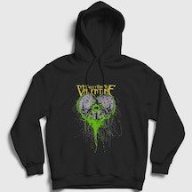 Presmono Unisex Skulls Bullet For My Valentine Kapüşonlu Sweatshirt Siyah