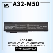 A32-m50 4400 Mah-a32-n61 A32-m50 A33-m50 Yedek Laptop Batarya İle Uyumlu Asus M50 M60 N53 N53j N53jq N53s N53sn N61j N6