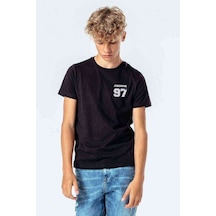 Tshirthane Bts Jungkook 97 Baskılı Unisex Çocuk Siyah Tshirt