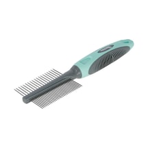 Kerbl Kıtık Açma Tarağı Çift Taraflı 21 CM Turkuaz