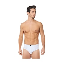 Tutku Erkek Penye Slip Külot Beyaz 0109 - 6 Adet 001