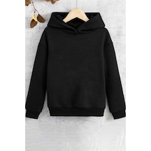 Uyguntarz Çocuk Pamuk Şardonlu Sweatshirt Siyah