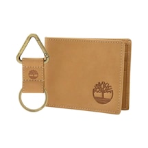 Timberland Billfold Wallet & Key Fob Gift Set Erkek Cüzdan-32677 Kahverengi