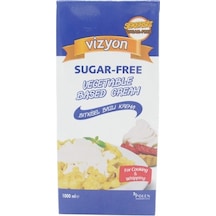 Vizyon Bitkisel Sıvı Krem Şanti Şekersiz 1 lt