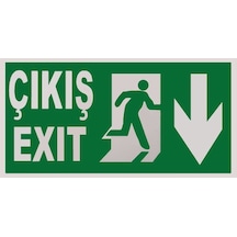 Pvc Levha - Çıkış/Exit Aşağı Yön