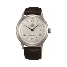 Orient Bambino Tac00009w0 Kurmalı Otomatik Deri Kahverengi Krem Kadran 41 Mm Erkek Kol Saati Gri