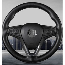 Vw Polo 1993-1999 Uyumlu Dikmeli Direksiyon Kılıfı Noktalı Dikişli Siyah 38cm 10cm