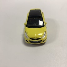Welly Die Cast Opel Corsa Metal Çek Bırak Araba Sarı