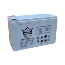 Pil 12v 7ah Ortec Gri - Geniş Soket