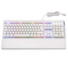 Türkçe Q Mekanik Gaming Klavye Kablolu Usb Rainbow Led Aydınlatmalı Bilek Destekli Full Size Beyaz