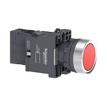 Schneider Electric  XA2EW34M1 Kırmızı ışıklı yaylı buton- Ø22 - -