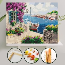 Sayılarla Boyama Tuval Seti 40X50 Cm - Mor Sümbül