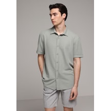 Colin's Colins Regular Fit Shirt Neck Düz Erkek Yeşil Uzun Kol Gömlek Cl1080098 Q1.v2 Sag Çok Renkli
