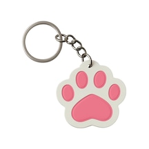 Neko Mist Kedi Patisi Şeklinde Anahtarlık Hediyelik Keychain Tek Yüzlü