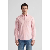 Gant Erkek Pembe Regular Fit Logolu Gömlek-14694