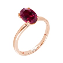 Sirius Oval Kesim Pembe Turmalin Tektaş Yüzük 0831R0018