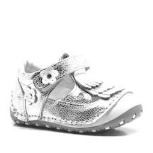 Hapshoe Hakiki Deri Püsküllü Gümüş Yazlık Bebek Ilk Adım Ayakkabı