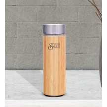 Kişiye Özel 5316 Bambu Çelik Termos 500Ml
