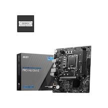 Msı Pro H610m-e Ddr5 5600mhz 1xvga 1xhdmı 1xm.2 Usb 3.2 Matx 1700p 12. / 13. Ve 14. Nesil İşlemci Uyumlu