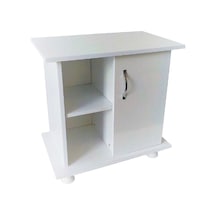 Kanki Pet Akvaryum MDF Düz Beyaz Sehpa 65 x 40 x 67 CM