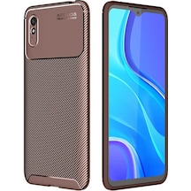 Xiaomi Redmi 9A Kılıf Negro Karbon Dizayn Silikonnano Glass