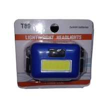 Headlamp T89 3watte Cob Mini Şerit Kafa Lambası Mavi