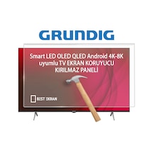 Grundig Uyumlu 65gku700 Tv Ekran Koruyucu - 65" İnç 164 Cm 165 65 Gku 700