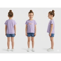 United Colors Of Benetton Benetton Kız Çocuk Etekli T-shirt Lila