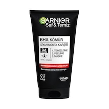 Garnier Skin Naturals Saf & Temiz Siyah Nokta Karşıtı Kömürlü 3'ü 1 Arada 1 X 150 Ml