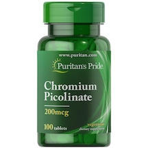 Puritan's Pride Chromium Picolinate 200 Mcg 100 Tablet