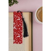 Lexroo Yılbaşı Temalı Kitap Ayracı 13.5 Cm X 4 Cm Metal Malzeme