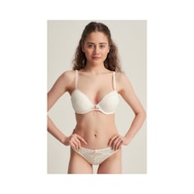 Le Jardin 5040-b Destekli-balenli Slikonlu Taşlı Sütyen Takımı Ekru - 36661677 Ekru - 36661677 Ekru