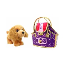 50585 Cutekins Taşıma Çantalı Peluş Köpek-sunman